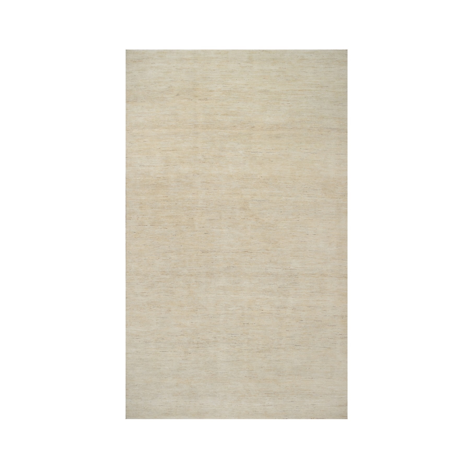 Swan White, Modern, Plain Design, Lori Buft Gabbeh, Thick and Plush, Pure Wool, Hand Knotted, Gallery Size, Wide Runner, Oriental Rug